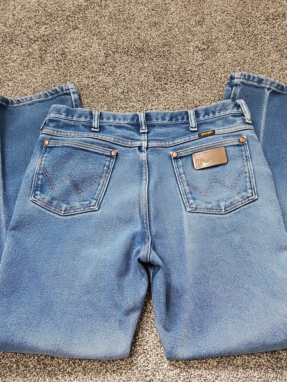 Classic Wrangler Light Blue Straight Leg Jeans